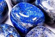 Lapis Lazuli  Stone w/ Black Necklace