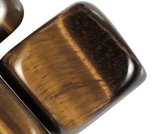 Tiger  Eye Stones w/ Black Necklace